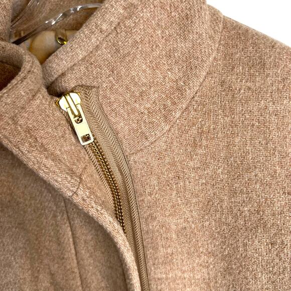 J.CREW Toscana Coat in Italian Stadium Cloth by Nello Gori Wool Blend Tan W's 12 - Picture 3 of 10